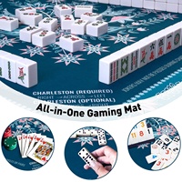 Housse de table de mahjong professionnelle de luxe silencieuse - Tissu triple couche insonorisant, résistant à la saleté et aux chocs