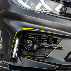 Kit carrosserie en PP moulé par injection, lèvre de pare-chocs avant et arrière, jupes latérales, aileron arrière et séparateur pour Honda Civic 10ème génération berline - Product Image 5