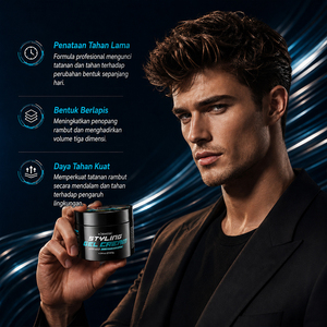 KORMESIC Gel Crema Estilizador Certificado por Bpom, Marca Privada, 140g, Fijación Súper Fuerte, Crema Moldeadora de Larga Duración para el Cuidado del Cabello Masculino - Product Image 5