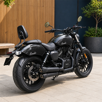 Appuie-dos passager pour moto Benda Chinchilla 350 450 500 avec coussin en cuir PU et porte-bagages arrière en alliage d'aluminium