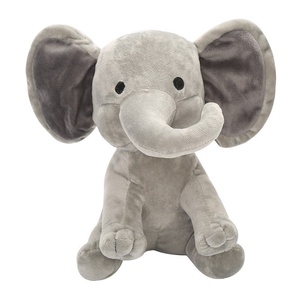 Uyeah - Peluches Personalizados de Animales, Unisex, Gran Venta, Peluche Súper Suave, Pequeño Elefante de Nariz Larga Dormido, Gris y Rosa, Personalizado - Product Image 2