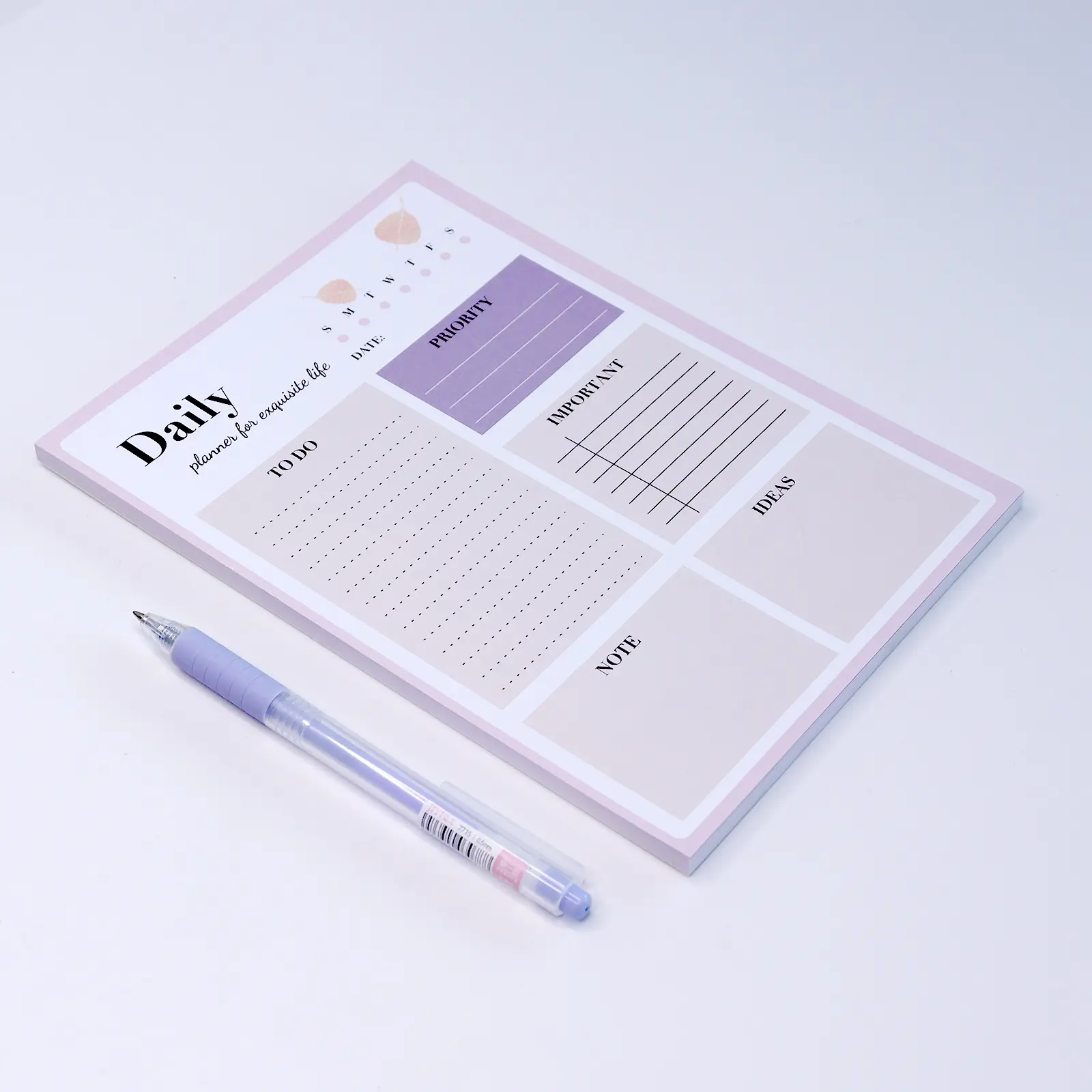 To do list notepad Customisable Daily planner notepads notebook for student and business man.