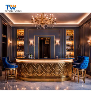 Bancore <span class=keywords><strong>Bar</strong></span> di Lusso Personalizzato Europeo da Cocktail e Whisky in Pietra per Discoteca con Cassa e Luce a LED - Product Image 3