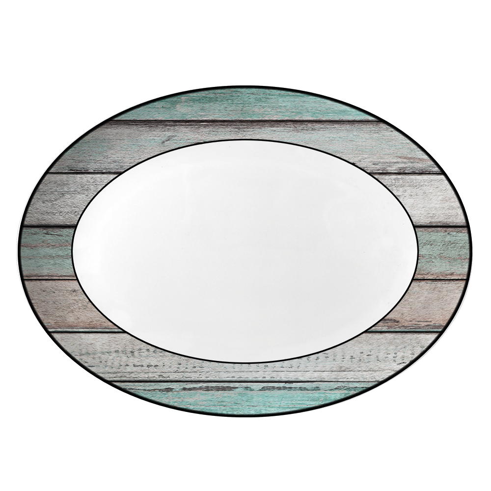 Assiette ovale de 12 pouces