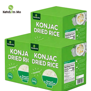 Ketoslimmo Factory Gluten Free Custom ized Kalorien arme Mahlzeit Ersatz Konjac Reis 1kg Shira taki Trocken reis - Product Image 1