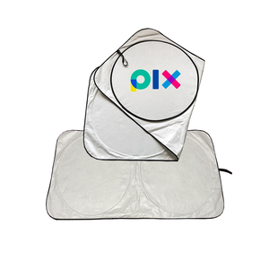 Xiangta Universal Tyvek parasole <span class=keywords><strong>parabrezza</strong></span> per finestrino anteriore panno pieghevole argento nero vari modelli di auto tra cui - Product Image 5