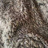 Tissu en fausse fourrure de polyester style agneau tibétain bouclé, doux et épais, pour vestes d'hiver tendance pour femmes