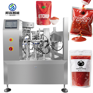 Máquina empacadora <span class=keywords><strong>de</strong></span> bolsas <span class=keywords><strong>de</strong></span> 6 estaciones, mantequilla <span class=keywords><strong>de</strong></span> maní, mayonesa, <span class=keywords><strong>salsa</strong></span>, tomate, pasta, Mama Sita, <span class=keywords><strong>salsa</strong></span> <span class=keywords><strong>de</strong></span> ostras, máquina empacadora <span class=keywords><strong>de</strong></span> bolsas prefabricadas - Product Image 1