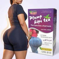 Chá de Ervas 100% Natural para Aumento de Glúteos e Quadris para Mulheres, Chá para Cuidados Corporais em Saquinhos na Caixa