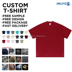 Camiseta Formal de Punto Largo para Hombre, 100% Algodón, 425 g/m², Corte Holgado, Cuello Redondo, Alta Calidad - Product Image 2