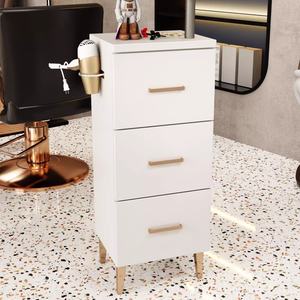 Carritos de Peluquería Rodantes en Negro, Gris y Blanco, Carritos de Metal para Salón de Belleza, Spa y Peluquería - Product Image 3