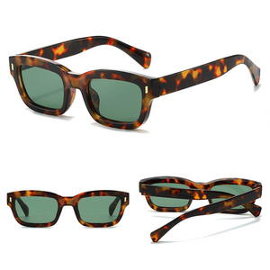 DL GLASSES 2024 Valentine Gafas de moda Gafas cuadradas pequeñas Lente azul Lunettes Rice Nails Gafas de Sol de moda <span class=keywords><strong>personalizadas</strong></span> - Product Image 5