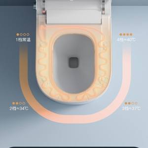 Inodoro Inteligente M6 con Forma de V Alargada, Función de Iluminación, Asiento de Plástico, Alimentación CA, Capacidad de Descarga de 3.0L-4.5L - Product Image 4