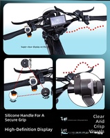 Vélo de montagne électrique 48V sans balais 13Ah, pneus larges de 20 pouces, suspension avant, longue autonomie, vélo électrique urbain pour adultes