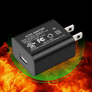 Prise d'adaptateur d'alimentation USB pour nous 5 v 2a 10w rapide 5 volts 2 ampères chargeur USB mural avec UL CUL FCC approuvé pour tablette téléphone mobile