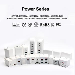 Chargeur USB HNT Factory Wholesale EU/US/UK/JP/AU, adaptateur Type C PD+QC+<span class=keywords><strong>PPS</strong></span>, 10W 20W 25W 45W 50W 65W 100W 120W, chargeur GaN - Product Image 1