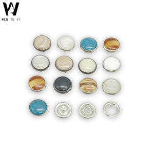 Hersteller Buntes Metall Reines Kupfer Fünf Klauen Schnalle Kinder Perle Knopf Baby Shirt Runde Bauch Zinken Ring Snap Butt - Product Image 1