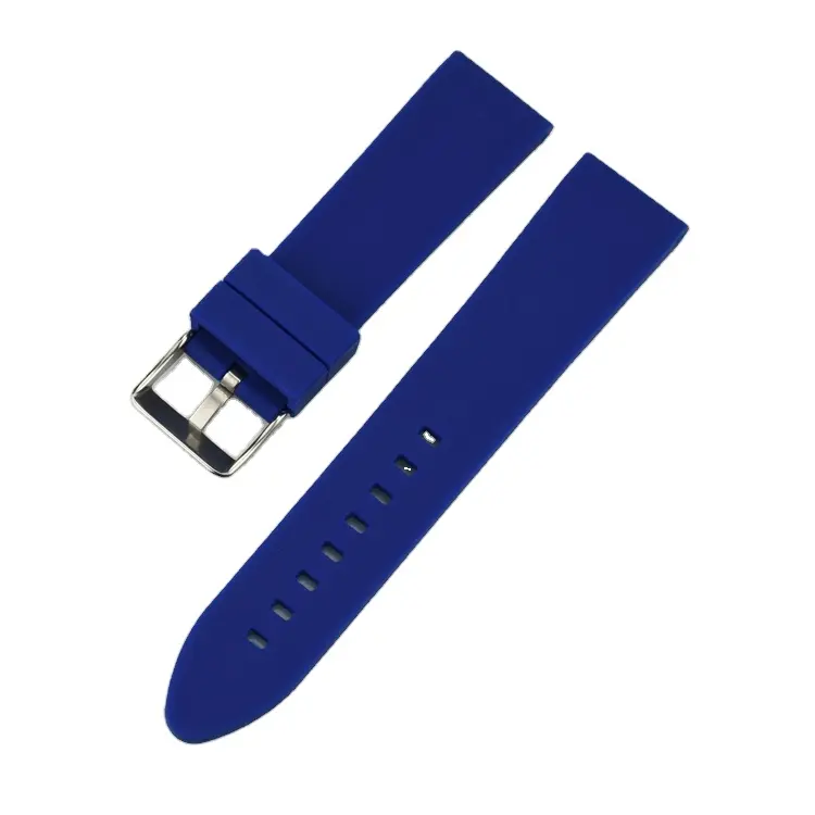 أفضل المطاط حزام ساعة اليد s مصنعين ساعة أصلية العصابات ساعة بحزام مطّاطي 22 مللي متر سيليكون الأزرق حزام ساعة اليد