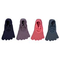 2025 personnalisé cinq doigts sangle croisée conception antidérapant coton absorbant la sueur femmes Fitness Pilates Yoga chaussettes de sport