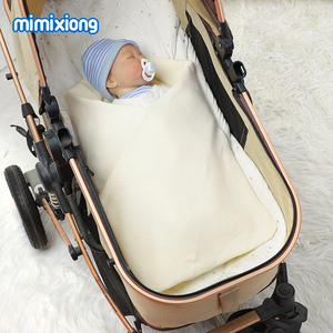 2024 mimixiong Oeko Tex trẻ sơ sinh em bé dệt kim broadside mềm mại và mỏng theo dõi bông móc bé giường chăn - Product Image 5