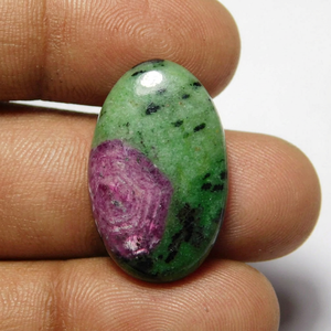 Famosa Piedra Semipreciosa de Zoisita Natural de Talla Única, Verde y Rosa, Corte Cojín/Pera/Ovalado para Fabricación de Joyas, Gemas Sueltas - Product Image 1