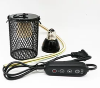 Cache-lampe chauffant en maille écologique pour reptiles, protection de lampe infrarouge de plafond, abat-jour de sécurité pour lampe chauffante