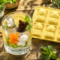 Moule de cuisson en silicone 3D en forme de cochon, polyvalent et flexible, pour savon, résine, glaçons, facile à nettoyer, pour la préparation de desserts domestiques