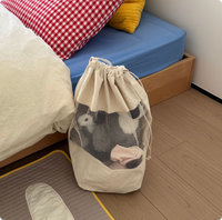Seau de rangement épaissi pour vêtements et jouets, avec visuels explicatifs. Panier à linge pour plier les vêtements sales à la maison. Panier à linge en tissu.