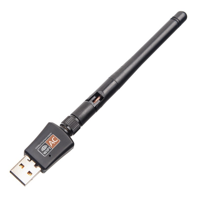 USB AC 600 USB 5G Wifi Dongle Dual Band 5GHz Network Adapter with USB2.0 Ethernet Interfaces for PC