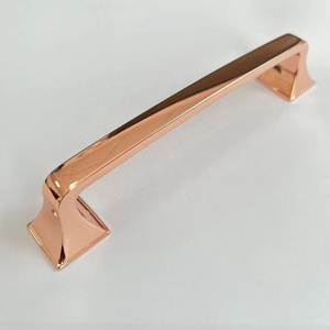 Luxury Kitchen Drawer Furniture Cabinet Handles Zinc Rose <strong>Gold</strong> Zinc Dresser Pull Handle - Product Image 1