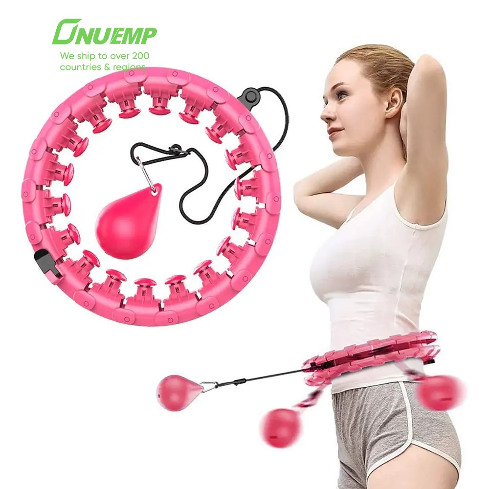New Arrival Factory Hoola Ring Dropshipping Portable 360 Massage Intelligent Fitness Weighted Smart Hoola Hoop