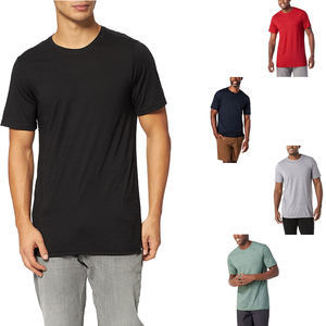 AB-7534 Tshirt in <span class=keywords><strong>lana</strong></span> Merino organica Casual Sport Essentials T Shirt Remeras Hombres Plain Basic Tee Shirts con Logo personalizza - Product Image 6