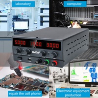 GVDA-fuente de alimentación de laboratorio regulada por USB, fuente de alimentación de banco con interruptor estabilizador ajustable de 30V, 10A, 60V, 5A