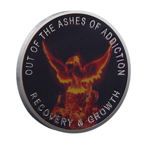 Moneda Conmemorativa de Recuperación de la Adicción, Artesanía en Metal, Moneda de Recuerdo con Tema de Oración de la Serenidad, Grabada por Ambos Lados - Product Image 5
