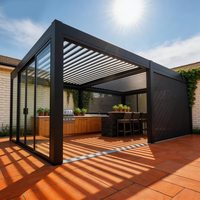 Gazebo con Estructura de Acero Resistente y Techo de Aluminio, Capacidad de Carga de Nieve Probada, Grado Comercial, Resistencia Industrial, Impermeable y Resistente al Viento
