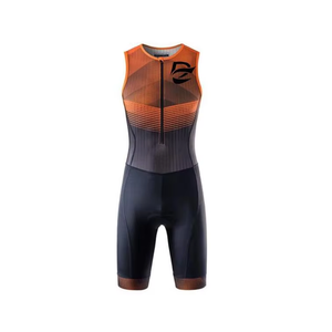 Combinaison de triathlon personnalisée à séchage rapide et respirante avec logo imprimé pour hommes, femmes, athlètes, triathlètes, cyclisme, course à pied, natation - Product Image 1