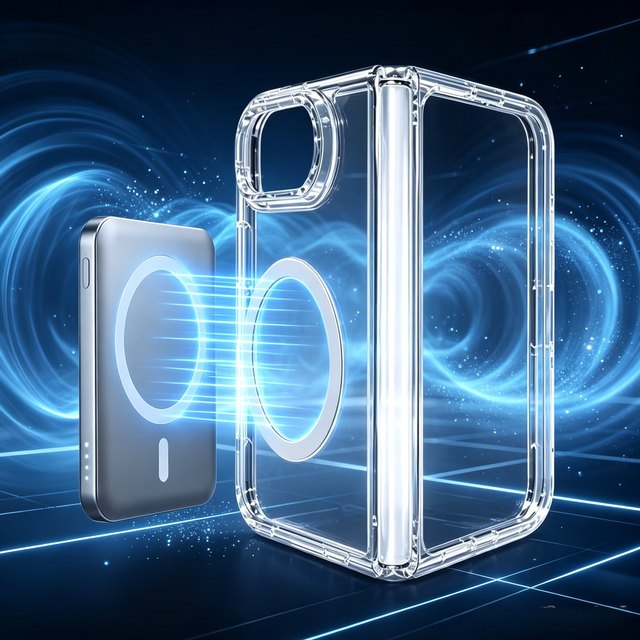 Premium Case for iPhone Duo Transparent Shockproof Rohs CE Certified Anti-yellowing Magnetic Cover for EU Market REACH Test