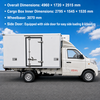 Fourgonnette frigorifique Foton 1.5L essence 115HP Euro 6, petit camion frigorifique pour la livraison de fruits, légumes et viande en chaîne du froid