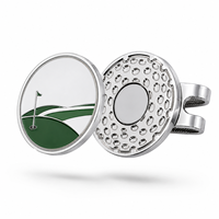 Clip magnétique durable pour chapeau de golf, ensemble de marqueurs de balle de golf personnalisés avec logo, accessoires de golf légers en acier inoxydable