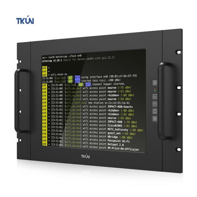 Customizable 1000 Nits Rack-Mounted 19/17/15 Inch Industrial 4:3 Capacitive Touchscreen Monitor VGA HD DP for Audio Interfaces