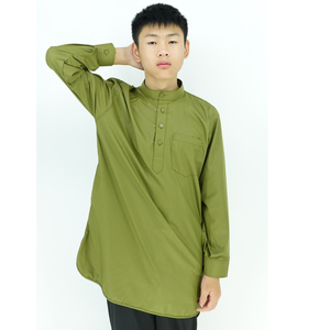 Malaysia <strong>Men</strong> Clothing Long Sleeve Slim Fit <strong>Kurta</strong> Pajama Simple Baju Melayu Fancy <strong>Men</strong> <strong>Kurta</strong> Designs - Product Image 4