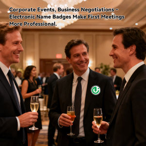 Badge électronique intelligent 2025 pour le personnel de l'entreprise, conférence, affichage numérique AI, étiquette de <span class=keywords><strong>nom</strong></span> avec écran IPS, gadgets portables - Product Image 4