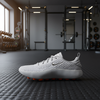 Chaussures d'entraînement For Mind 002 pour hommes, tige en mesh gris, semelle extérieure en caoutchouc, semelle intermédiaire en EVA, fitness estival, entraînement croisé