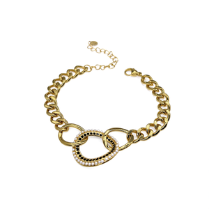 สร้อยข้อมือสแตนเลส316L เคลือบทองดีไซน์ให้คงทน - Product Image 2