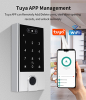 Sistema de Control de Acceso Inteligente Yistar con Carcasa Metálica Impermeable, WIFI, Tuya Smart, Reconocimiento Facial, Huella Dactilar y Tarjeta Inteligente, con Función de Intercomunicador