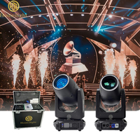 Projecteur de scène professionnel BSW Moving Head 200W à LED, effet faisceau puissant, rotation, spot, wash, avec effet anneau
