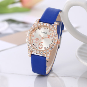 <span class=keywords><strong>Montre</strong></span> à quartz pour femmes, toute nouvelle marque 2025, <span class=keywords><strong>tendance</strong></span> de la mode féminine, <span class=keywords><strong>montre</strong></span> pour étudiantes, cadran en strass, bracelet en cuir, boîtier en alliage, verre de 10 mm - Product Image 4