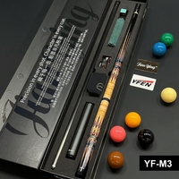 Queue de billard JIANYING YFEN en fibre de carbone, joint en alliage d'aluminium, 2 pièces, haute qualité, légère, M1-M4, 11,5 mm