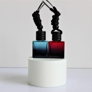 10ML Mini Both Colors Gradient Square Empty Wooden Cap <strong>Bottle</strong> for Hanging String Air Freshener Perfume Glass <strong>Car</strong> <strong>Diffuser</strong> <strong>Bottle</strong> - Product Image 4