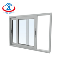 ZHTDOORS, la Ventana Corredera de Aluminio de Doble Hoja Eléctrica de 3x4 Más Rentable
